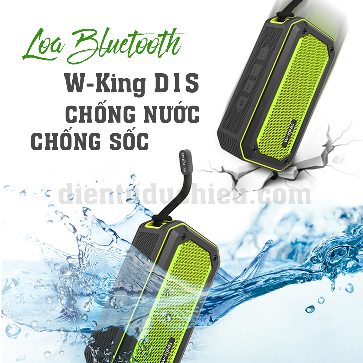 Loa xách tay Bluetooth W-King D1S thông minh tiện dụng