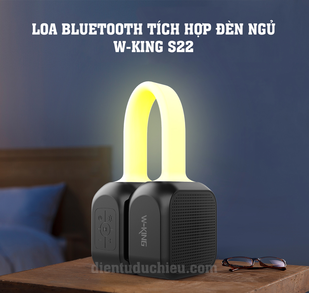 Loa xách tay Bluetooth W-King S22 tích hợp đèn ngủ