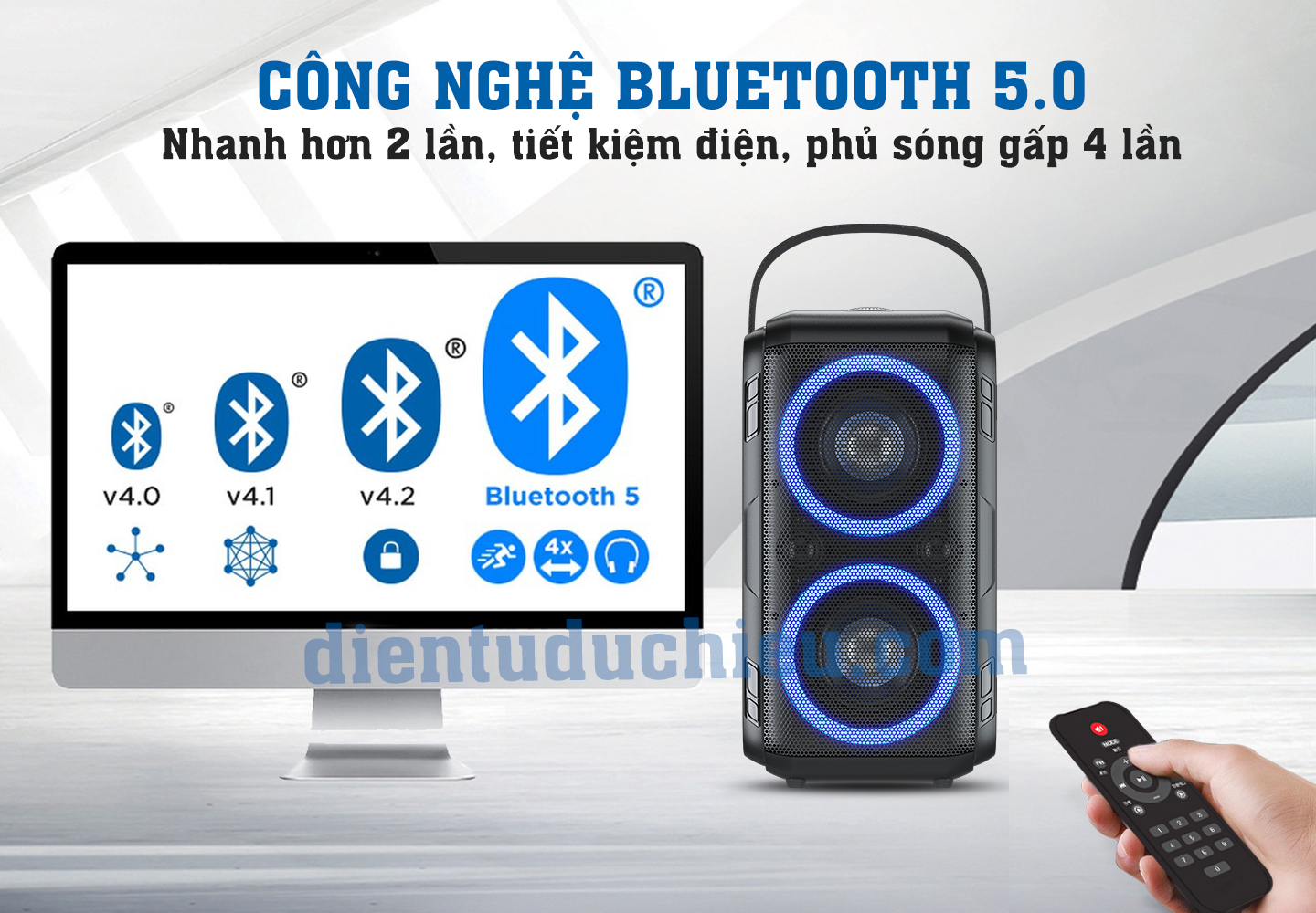 Loa di động Bluetooth W-King T9 chất lượng âm thanh đỉnh cao